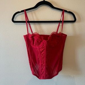 Urban Outfitters Red Corset